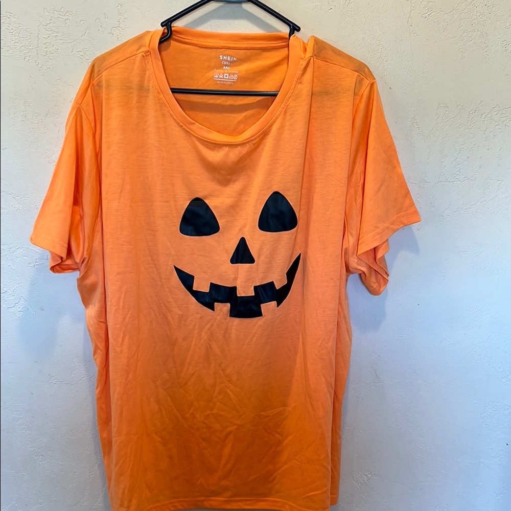 Orange Pumpkin Face T-Shirt